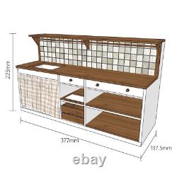 Dollhouse 1/6 Sink bar mini kitchen scene model unassembled unpainted kits