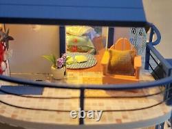 Dollhouse Beach House Completed Miniature Full House Bookend Nautical