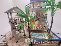 Dollhouse Beach House Completed Miniature Full House Bookend Nautical