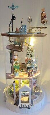 Dollhouse Bottle House Completed Miniature Bookend Handmade