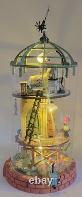 Dollhouse Bottle House Completed Miniature Bookend Handmade