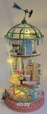 Dollhouse Bottle House Completed Miniature Bookend Handmade