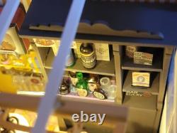 Dollhouse Cafe Bar Music Bar Completed Miniature Bookend Handmade
