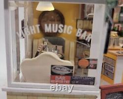 Dollhouse Cafe Bar Music Bar Completed Miniature Bookend Handmade