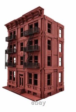 Dollhouse-Carmine House New York style building kit, in 148th scale