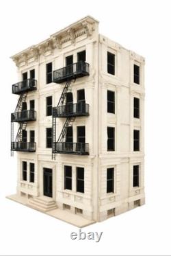 Dollhouse-Carmine House New York style building kit, in 148th scale