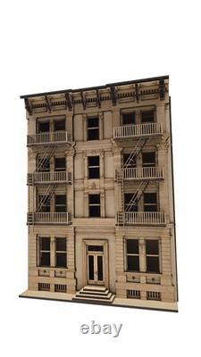 Dollhouse-Carmine House New York style building kit, in 148th scale