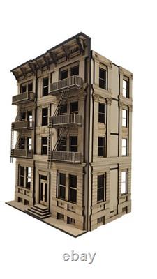 Dollhouse-Carmine House New York style building kit, in 148th scale