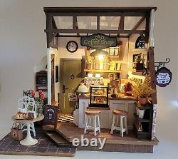 Dollhouse Coffee Shop Completed Miniature Bookend