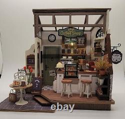 Dollhouse Coffee Shop Completed Miniature Bookend
