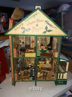 Dollhouse, Custom Made Dollhouse Furniture 26.5 X 20 X 15