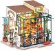 Dollhouse DIY Miniature Set Garden House LED Model Building Kit Hobby Crafthome