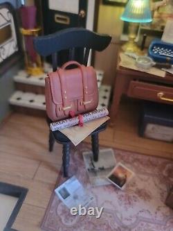 Dollhouse Detective Shop Completed Miniature Bookend