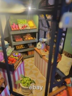 Dollhouse Fruit Shop Completed Miniature Bookend Handmade