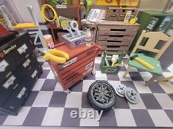 Dollhouse Garage Completed Miniature Bookend Perfect Father's Day Gift