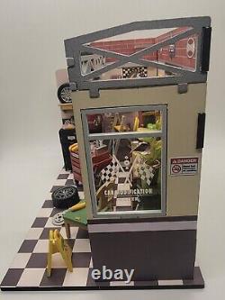 Dollhouse Garage Completed Miniature Bookend Perfect Father's Day Gift