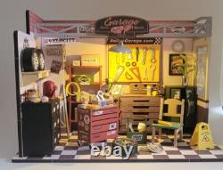 Dollhouse Garage, Completed Miniature, Woodworker, Bookend, Handmade, Gift, Dad