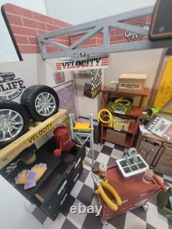 Dollhouse Garage, Completed Miniature, Woodworker, Bookend, Handmade, Gift, Dad