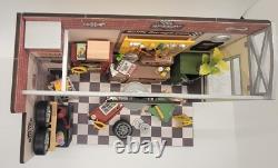 Dollhouse Garage, Completed Miniature, Woodworker, Bookend, Handmade, Gift, Dad Dollhouse Garage, Completed Miniature, Woodworker, Bookend, Handmade, Gift, Dad