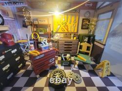 Dollhouse Garage, Completed Miniature, Woodworker, Bookend, Handmade, Gift, Dad