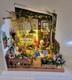 Dollhouse Garden Room Completed Miniature Plants Bookend Handmade
