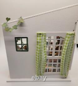Dollhouse Garden Room Completed Miniature Plants Bookend Handmade