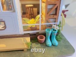 Dollhouse Greenhouse Completed Miniature Garden House Bookend