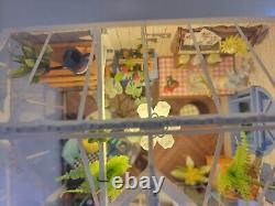 Dollhouse Greenhouse Completed Miniature Garden House Bookend