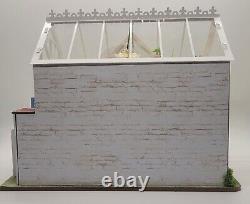 Dollhouse Greenhouse Completed Miniature Garden House Bookend