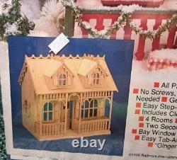 Dollhouse Kit Santas Cottage Christmas Vintage Splendor RARE Wood 1990 NEW