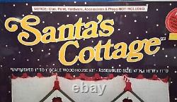 Dollhouse Kit Santas Cottage Christmas Vintage Splendor RARE Wood 1990 NEW