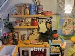 Dollhouse Kitchen Completed Miniature Bookend Cooking Handmade