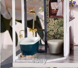 Dollhouse Mini Kit French Style Mansion Villa Room Box Miniature DIY Handmade