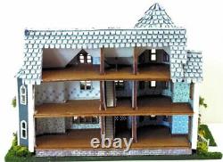 Dollhouse Miniature 1144 Scale St Beckham Gothic Victorian House Kit Complete