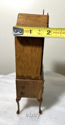Dollhouse Miniature Artisan Vtg Chippendale Highboy Dresser 112 READ