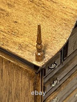 Dollhouse Miniature Artisan Vtg Chippendale Highboy Dresser 112 READ