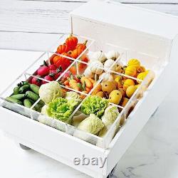 Dollhouse Miniature Clay Vegetable Trolley Cart Tiny house Decoration Set