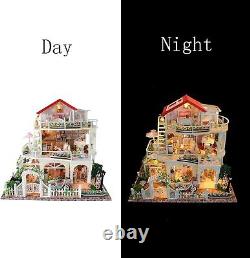 Dollhouse Miniature DIY House Kit Creative Room with Furniture for Romantic