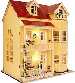Dollhouse Miniature DIY House Kit Manual Creative with Furniture for Ro