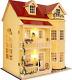 Dollhouse Miniature DIY House Kit Manual Creative with Furniture for Ro