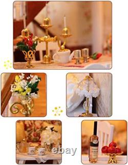 Dollhouse Miniature DIY House Kit Manual Creative with Furniture for Ro