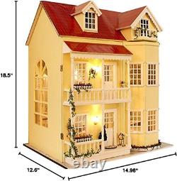 Dollhouse Miniature DIY House Kit Manual Creative with Furniture for Ro