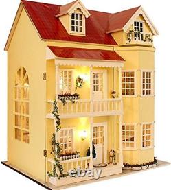 Dollhouse Miniature DIY House Kit Manual Creative with Furniture for Romantic