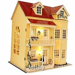 Dollhouse Miniature DIY House Kit Manual Creative with Furniture for Romantic