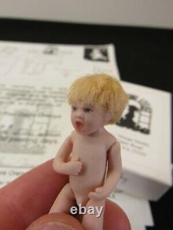 Dollhouse Miniature Doll TODDLER BOY Porcelain Virginia Davis Orenyo NUMBERED
