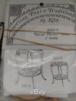 Dollhouse Miniature Trunk & Furniture Kits by Susanne Russo Lot of 24 Kits