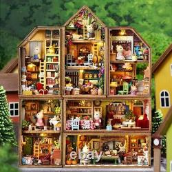 Dollhouse Miniature with Furniture DIY Miniature Doll House Kit with Dust Proof