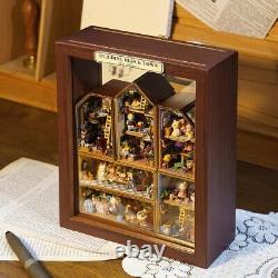 Dollhouse Miniature with Furniture DIY Miniature Doll House Kit with Dust Proof