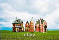 Dollhouse Miniatures DIY House KIT Victorian Style Constructor CARDBOARD GIFT