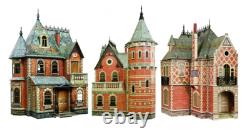 Dollhouse Miniatures DIY House KIT Victorian Style Constructor CARDBOARD GIFT